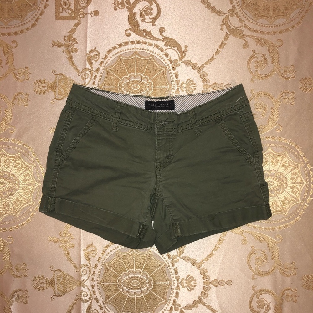 Forest Green Short with Cuff Detail